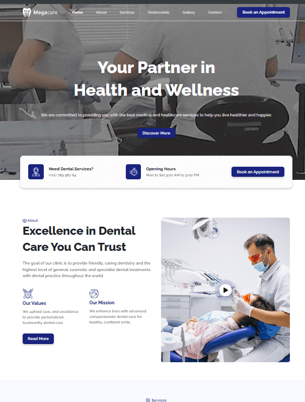 Smilora – Cosmetic Dental Clinic Website