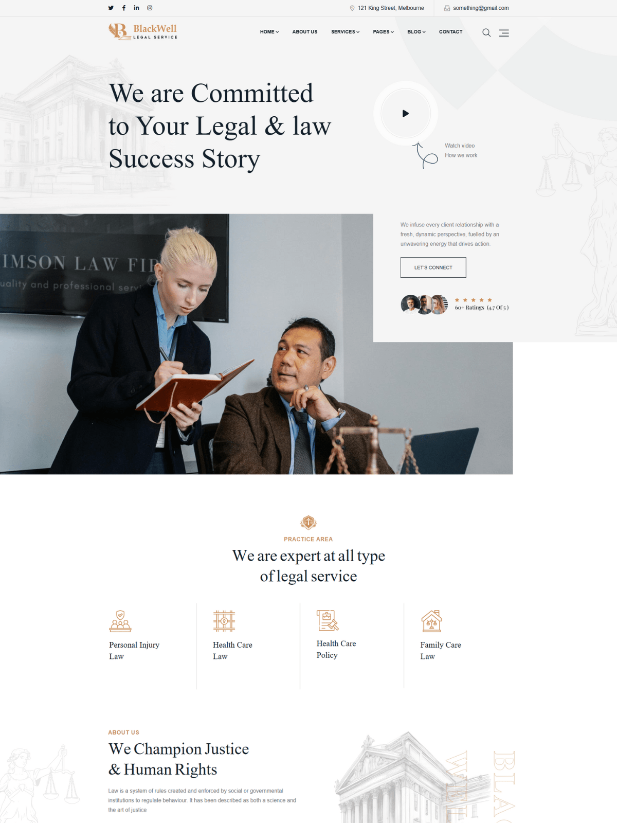 BlackWell – Advanced Legal Service Law Website