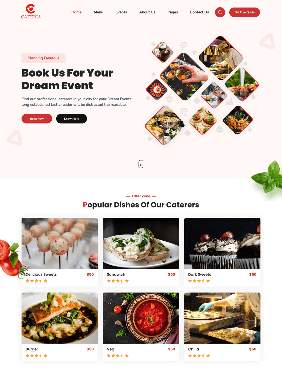 Caferia Dining – Luxury Restaurant Website