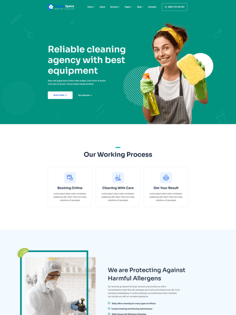 Crystal Space – Premium Cleaning Website