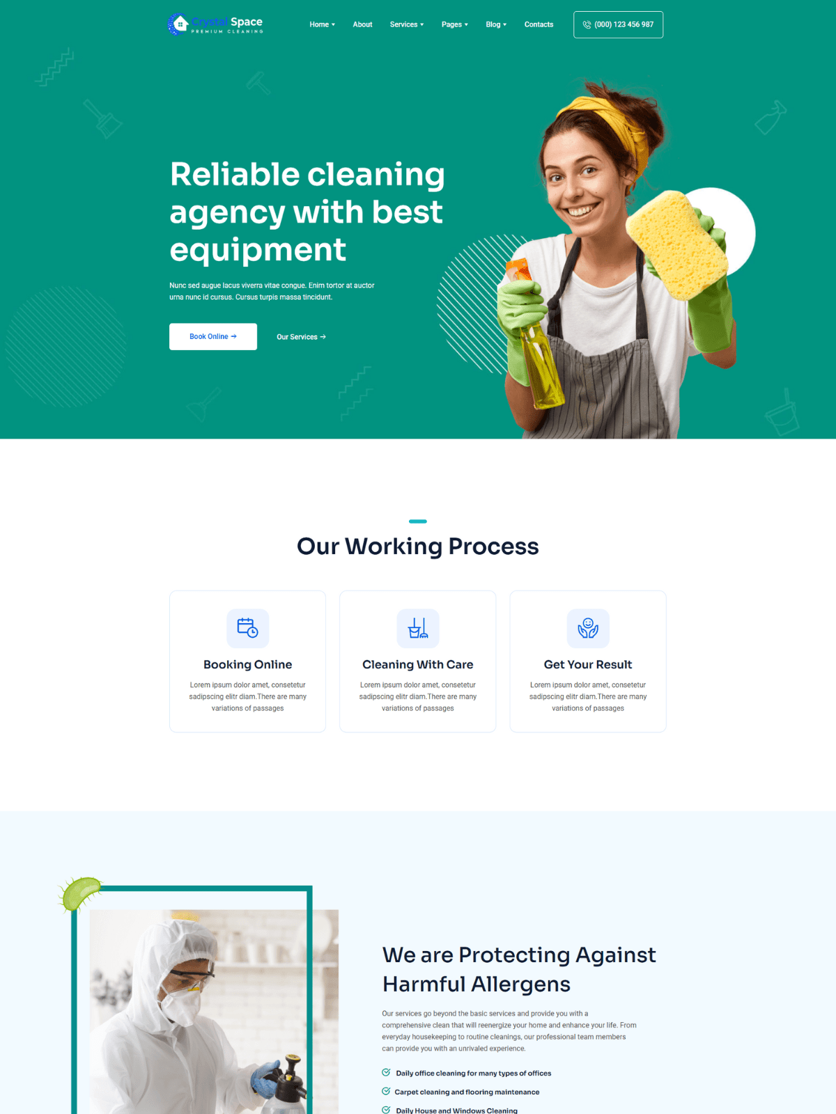 Crystal Space – Premium Cleaning Website