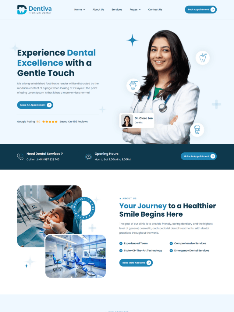 Dentiva – Premium Dental Website