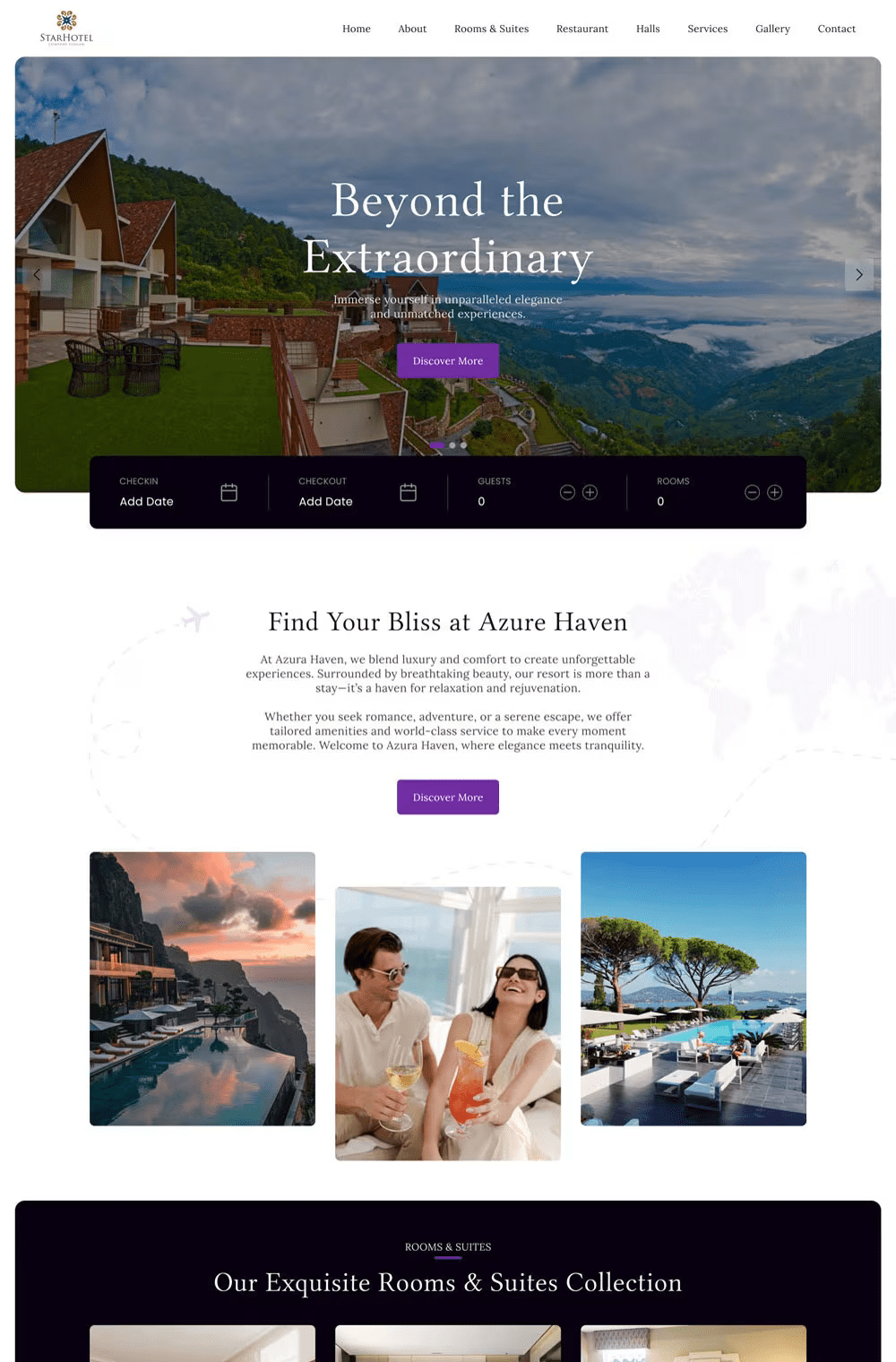 Star Hotel – Standard Hotel Website