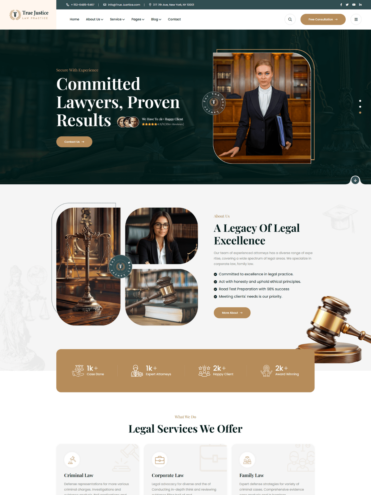 True Justice – A Elegant Judiciary Website