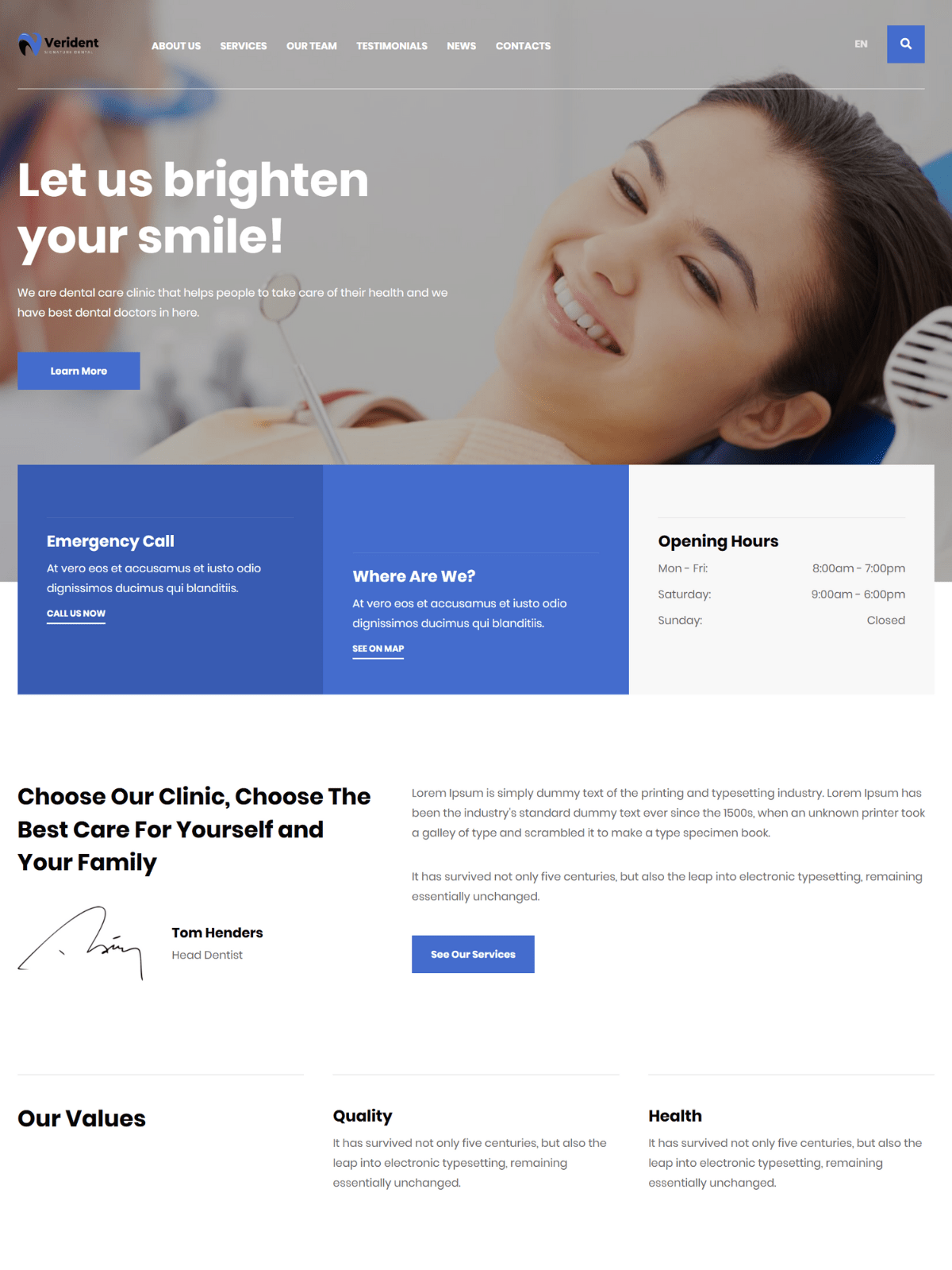 Verident – A Curated Dental Website