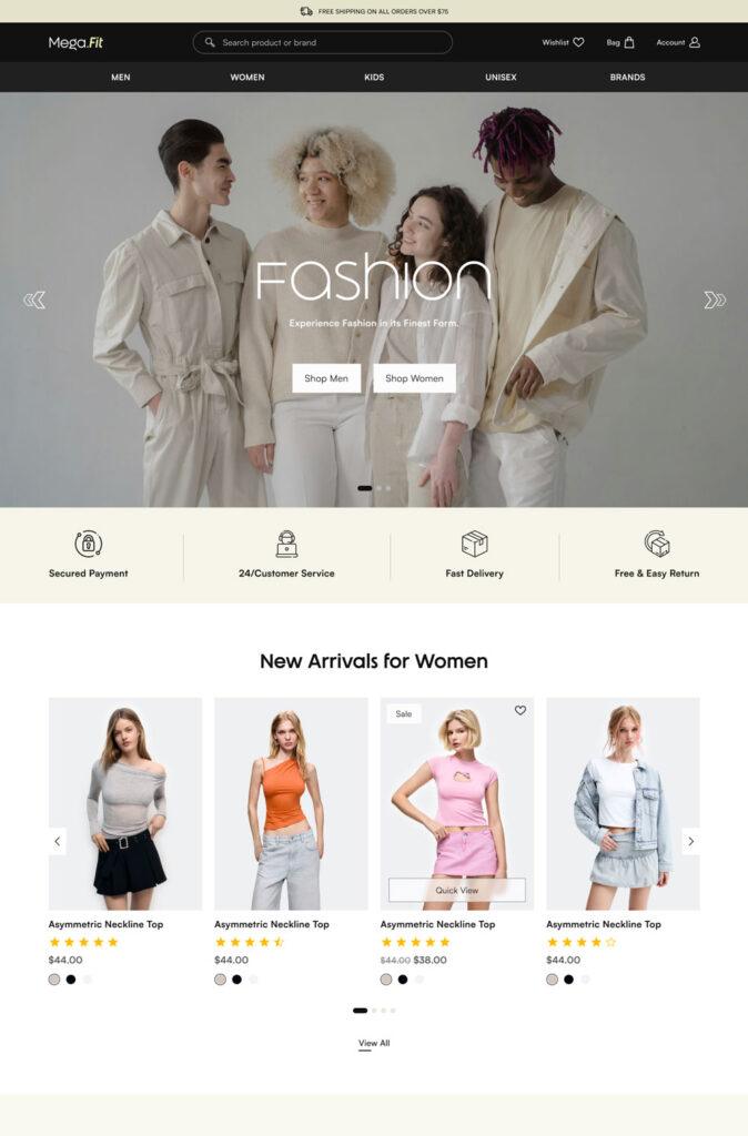 Mega Fit – Premium Ecommerce Website